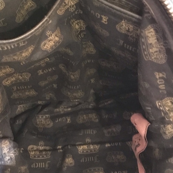 Juicy Couture Bag Black Cow Hide Chain Strap - Picture 11 of 16